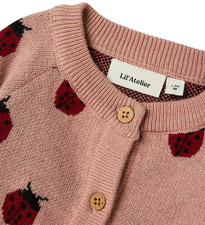 Lil' Atelier Cardigan - Knitted - NbfLulio - Misty Rose Lil' Atelier Cardigan - Knitted - NbfLulio - Misty Rose