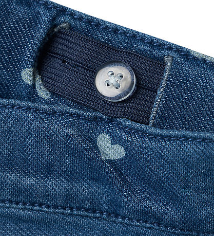 Leggings Name It - Noos - NmfSalli - Medium+ Blue Denim/Hearts