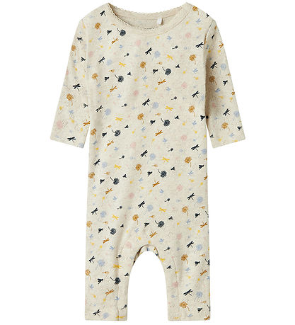 Name It Jumpsuit - NbfKoral - Peyote Melange w. Pointelle Name It Jumpsuit - NbfKoral - Peyote Melange w. Pointelle