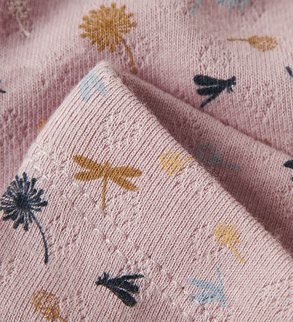 Name It Leggings - NbfKoral - Glansað Lilac M. Mynsturprjón