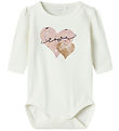 Name It Bodysuit l/s - NbfKinin - Cloud Dancer w. Glitter
