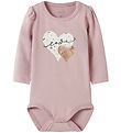 Name It Bodysuit l/s - NbfKinin - Burnished Lilac w. Glitter