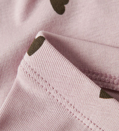 Name It Leggings - NbfkHeart - Burnished Lilac w. Hearts Name It Leggings - NbfkHeart - Burnished Lilac w. Hearts