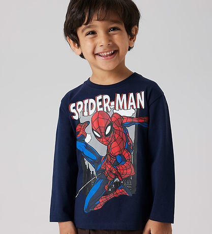 Name It Blouse - Noos - NmmJuice - Spider-Man - Navy Blazer Name It Blouse - Noos - NmmJuice - Spider-Man - Navy Blazer
