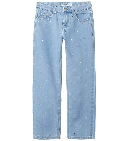 Name It Gallabuxur - NkfRose - Light Blue Denim Name It Gallabuxur - NkfRose - Light Blue Denim