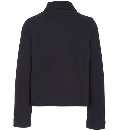 Emporio Armani Cardigan - Rib - Dökkblátt