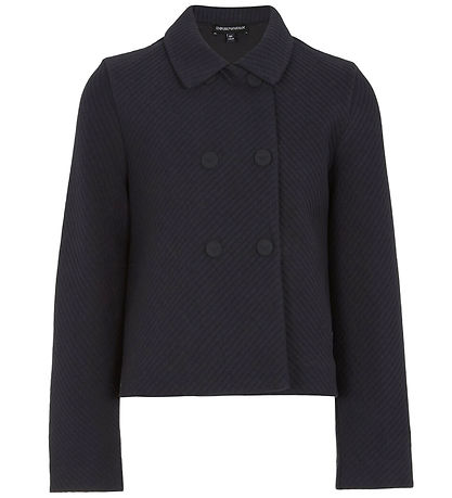 Emporio Armani Cardigan - Rib - Dökkblátt