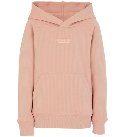 Emporio Armani Kapuzenpullover - Rib - Mahogany Rose Emporio Armani Kapuzenpullover - Rib - Mahogany Rose