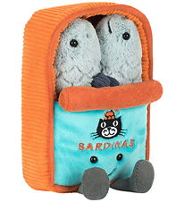 Jellycat Soft Toy - 17x11 cm - Amuseables Sardine Tin - Orange/G Jellycat Soft Toy - 17x11 cm - Amuseables Sardine Tin - Orange/G