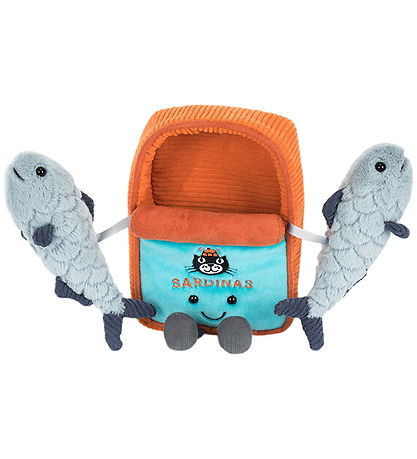 Peluche Jellycat - 17x11 cm - Amuseables Sardine Tin - Orange/Gr Peluche Jellycat - 17x11 cm - Amuseables Sardine Tin - Orange/Gr