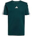 adidas Performance T-shirt - J 3S - Aurivy/White adidas Performance T-shirt - J 3S - Aurivy/White