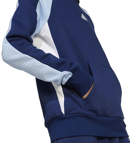 adidas Performance Kapuzenpullover - J CB FL HD - Dunkelblau/Glo