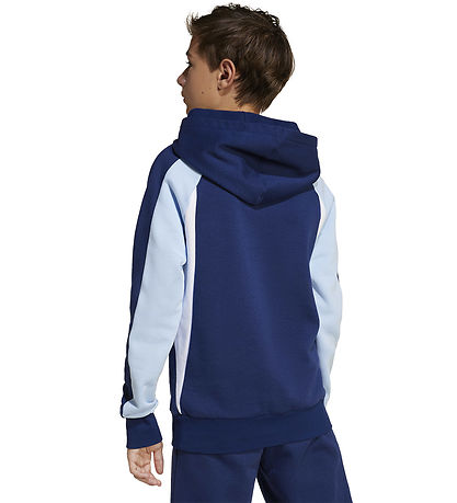 adidas Performance Kapuzenpullover - J CB FL HD - Dunkelblau/Glo