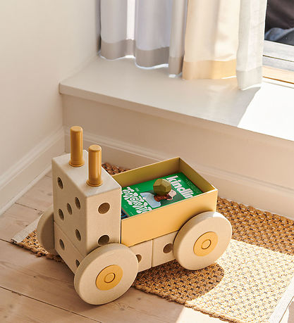 MODU Baby Walker 3-in-1 - 48x27x44 cm - Sand Grey/Honey Yellow