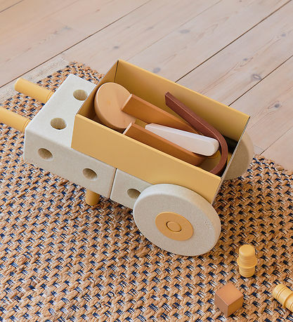 MODU Baby Walker 3-in-1 - 48x27x44 cm - Sand Grey/Honey Yellow