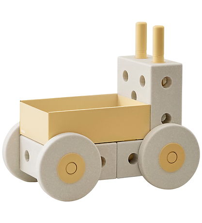 MODU Baby Walker 3-in-1 - 48x27x44 cm - Sand Grey/Honey Yellow