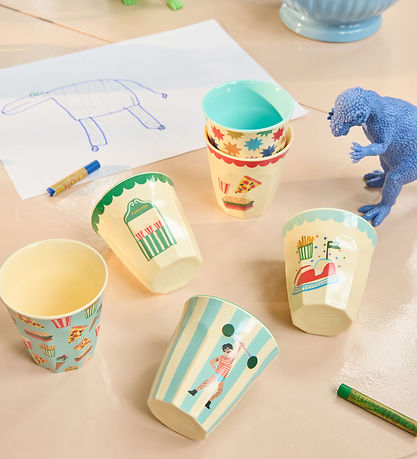 Rice Cups - Melamine - 6 pcs - 160 mL - Mint Fun Fair