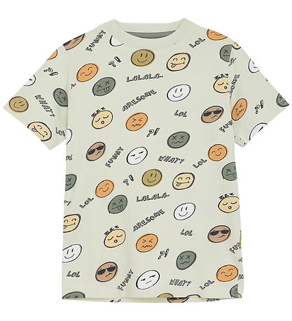 T-Shirt Minymo - Légumes verts tendres av. Imprimé