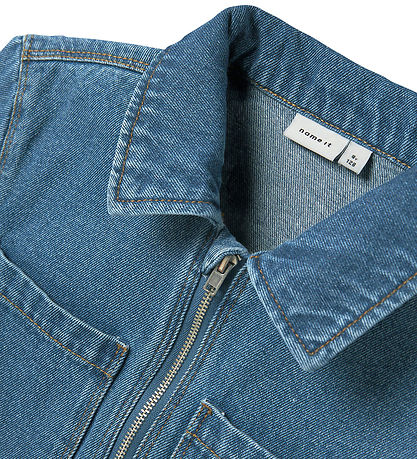 Name It Kjóll - Gallaefni - NkfAstrid - Medium+ Blue Denim