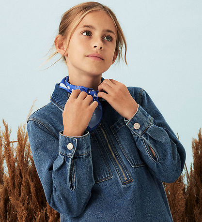 Name It Kjóll - Gallaefni - NkfAstrid - Medium+ Blue Denim