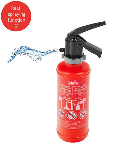 Coffret Pompier Klein - Lumière et Jet d'Eau - 7 pces - Rouge