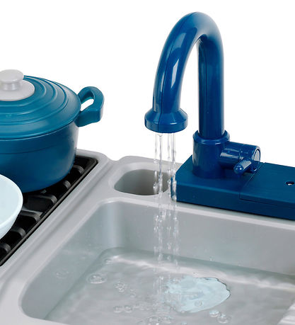 Klein Mini kitchen - M/Sink - 42x26x26 cm - Blue/Gold