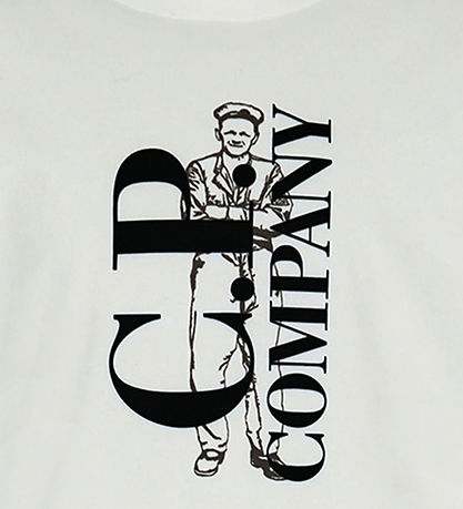 C.P. Company T-shirt - Gauze White w. Print