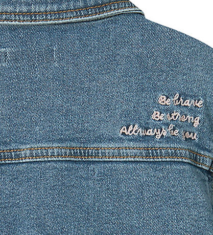 Name It Denim Jacket - NmfDevi - Medium+ Blue Denim/Bow