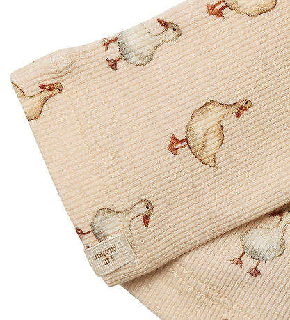 Lil' Atelier leggings - Rib - NmfGavo - Sandur Dollar/Duck