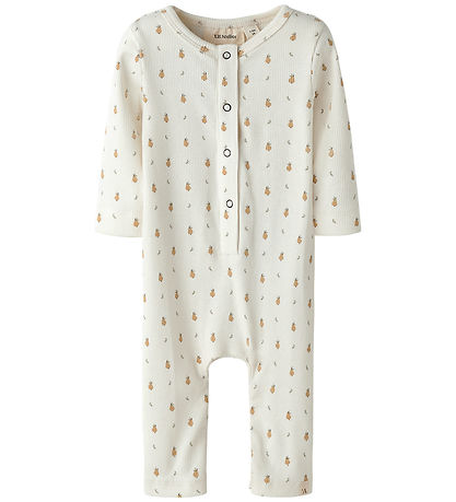 Lil' Atelier Onesie - Rib - NbnLago - Coconut Mjölk/Pear