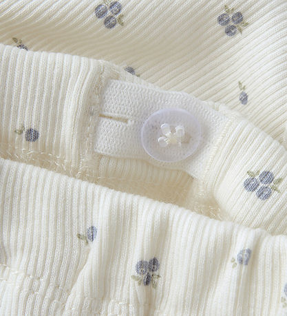 Lil' Atelier Trousers - Rib - NbnLago - Coconut Milk/Blueberry Lil' Atelier Trousers - Rib - NbnLago - Coconut Milk/Blueberry