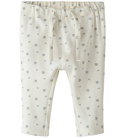 Lil' Atelier Trousers - Rib - NbnLago - Coconut Milk/Blueberry Lil' Atelier Trousers - Rib - NbnLago - Coconut Milk/Blueberry