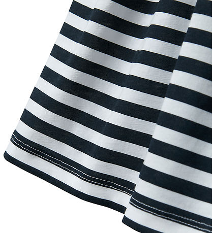 Name It Dress - NkfVivia - Bright White w. Stripes Name It Dress - NkfVivia - Bright White w. Stripes
