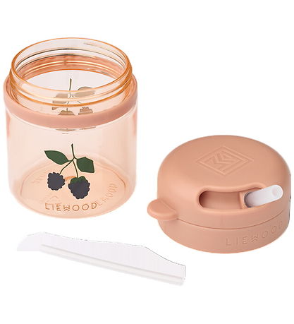 Liewood Cup w. Straws - Pavia - 280 mL - Berry/Pale Tuscany Liewood Cup w. Straws - Pavia - 280 mL - Berry/Pale Tuscany