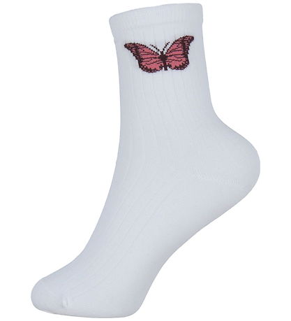 Name It Sokken - 3-pack - NkfLuna - Bright White/Rapture Rose