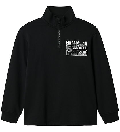 Name It Sweatshirt - Halv dragkedja - NkmKimba - Svart