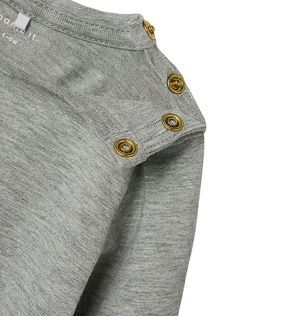 Blouse Name It - NbfLaba - Gris Chiné av. Imprimé Blouse Name It - NbfLaba - Gris Chiné av. Imprimé