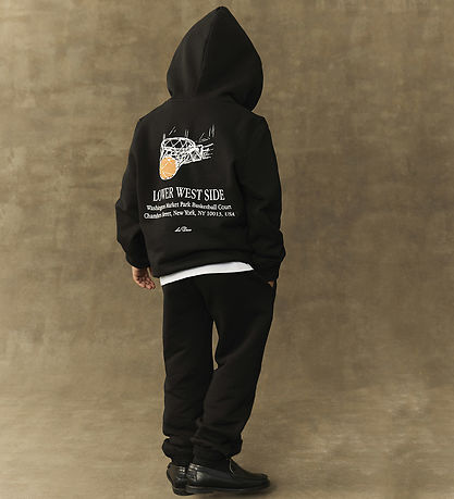Les Deux Hoodie - West Side - Black w. Print