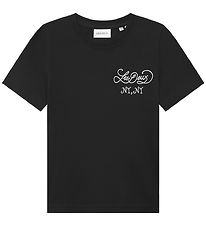 Les Deux T-shirt - Orchard - Black w. Print Les Deux T-shirt - Orchard - Black w. Print