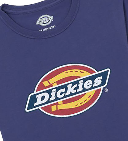 Dickies Stuttermabolur - Unglingaflokkur Lógó - Fyrirliði Blue