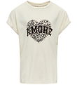 Kids Only T-shirt - Noos - KogLucy - Birch/Amore/Leo Kids Only T-shirt - Noos - KogLucy - Birch/Amore/Leo