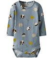 Body m/l Name It - NbmLarm - Dusty Blue av. Imprimé
