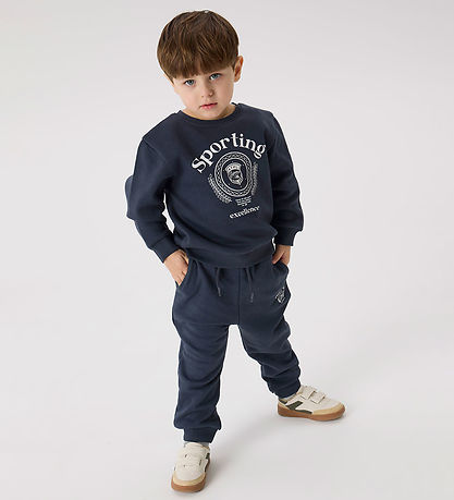Name It Sweatshirt - NmmDrian - Ombre Blue w. Print