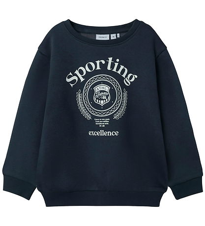 Name It Sweatshirt - NmmDrian - Ombre Blue w. Print