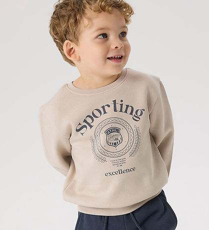 Name It Sweatshirt - NmmDrian - Silver Lining w. Print