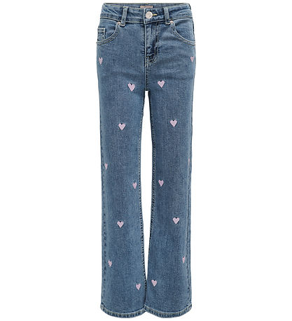 Jeans Kids Only - KogJuicy - Large - Heart - Noos - Blue Denim Jeans Kids Only - KogJuicy - Large - Heart - Noos - Blue Denim