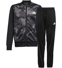 adidas Performance Tracksuit - Camouflage - Black/White adidas Performance Tracksuit - Camouflage - Black/White