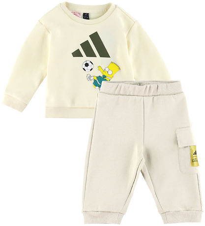 adidas Performance Setti - Pusero/Housut - Simpsons - Cream Valk