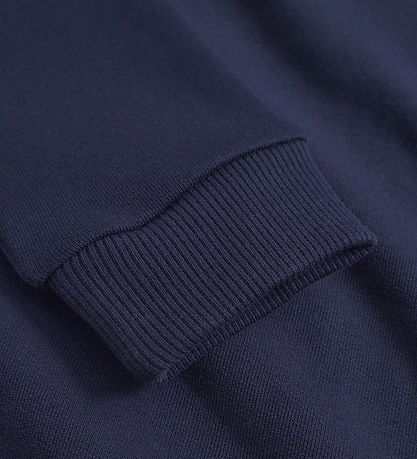 Sweat à Capuche Les Deux - Aidan - Dark Marine Blue av. Logo