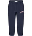 Les Deux Sweatpants - Aidan - Dark Marinblå Blue m. Logo